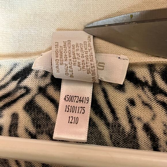 Chicos Cardigan Women’s Size 1/Medium Open Front Leopard Print Soft Cotton Rayon - Picture 6 of 9